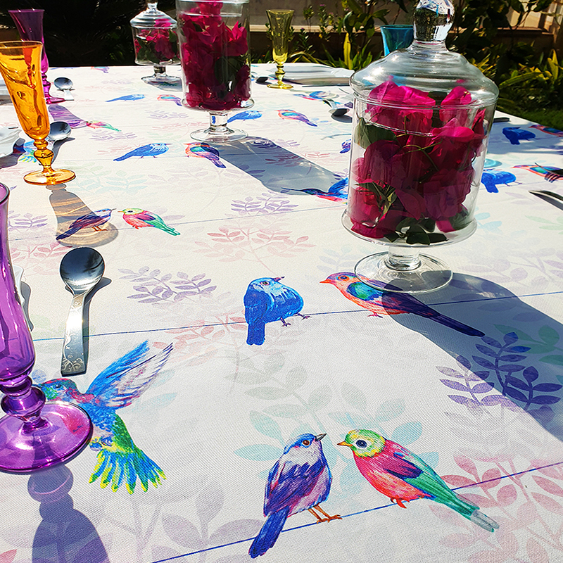  Birds Table Cloth-Circular